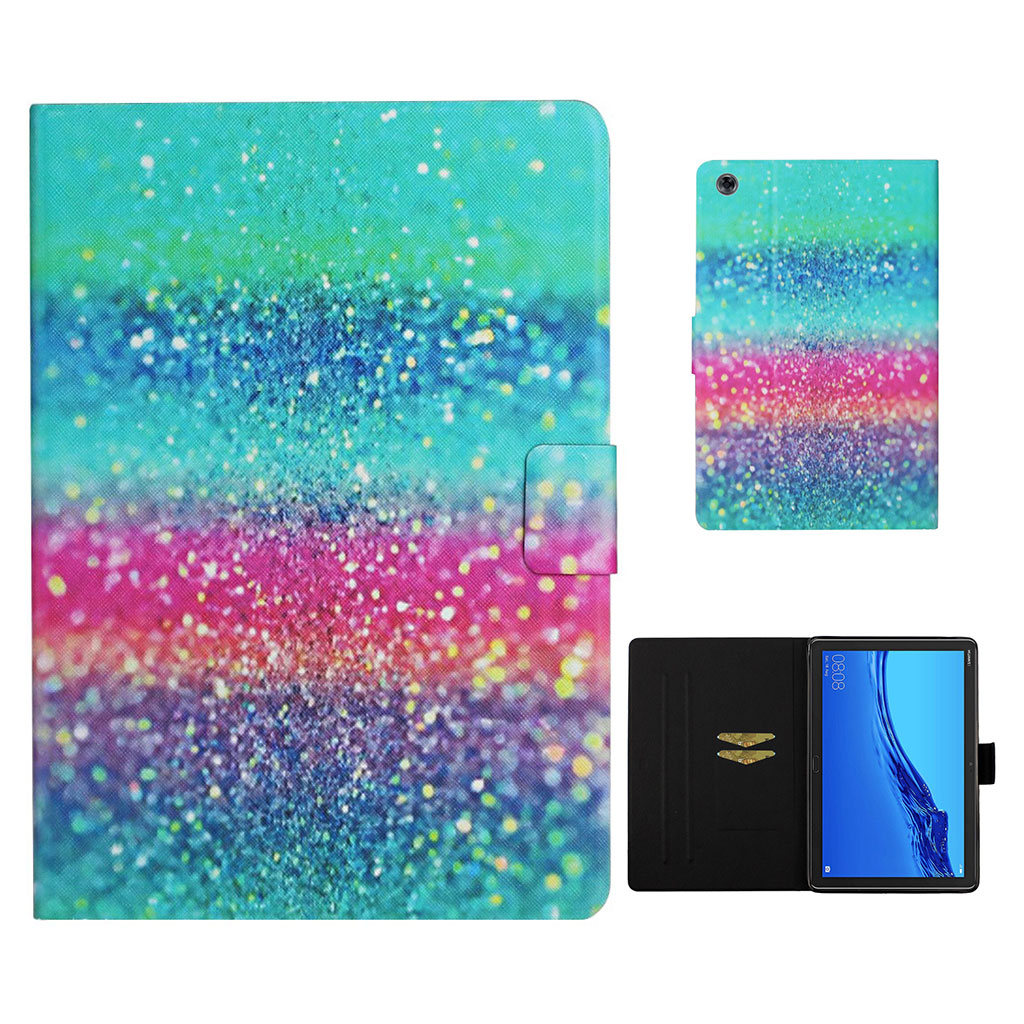 Bilde av Huawei Mediapad M5 Lite 10 Pattern Leatherflip Case - Glittery Elements