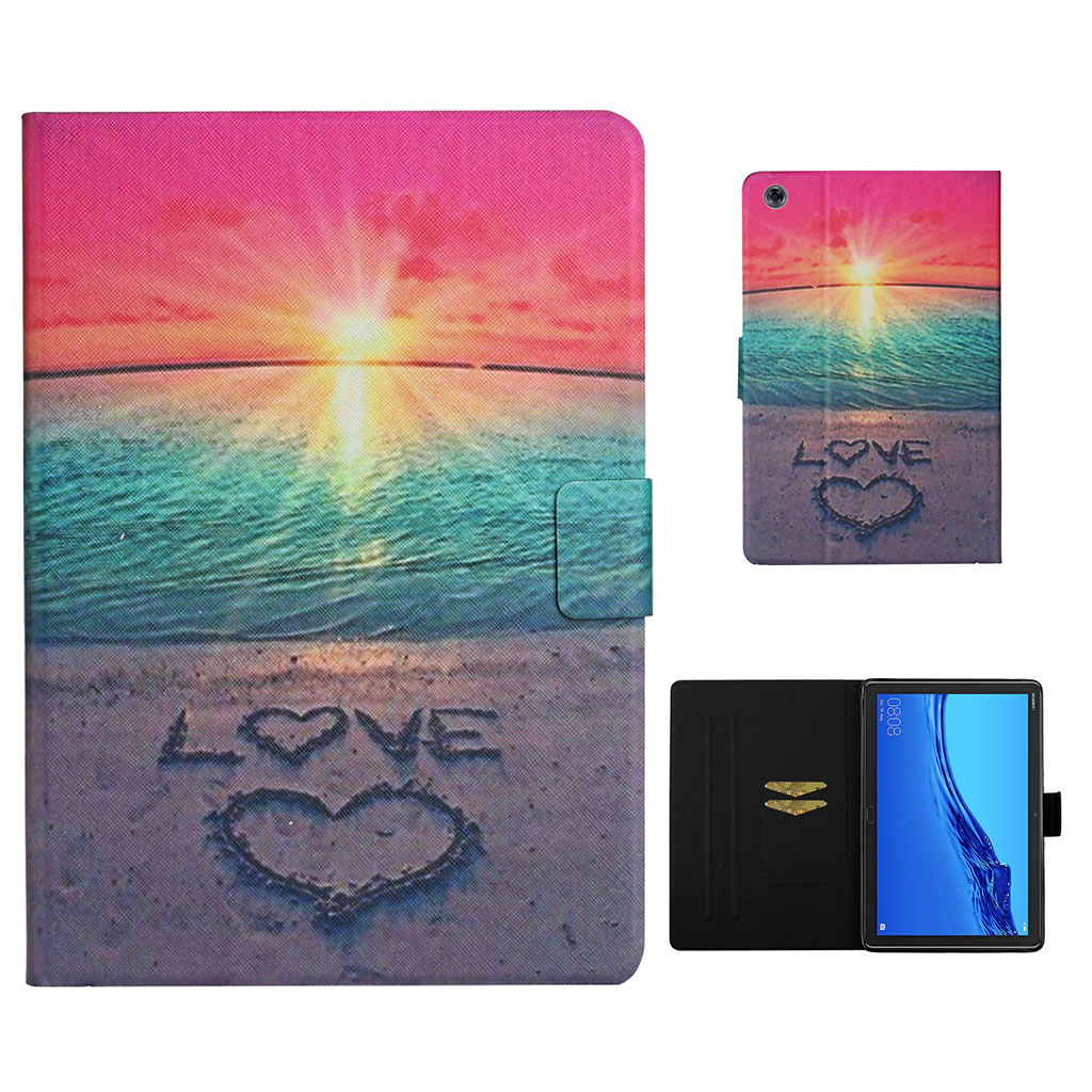 Bilde av Huawei Mediapad M5 Lite 10 Pattern Leatherflip Case - Seaside Love