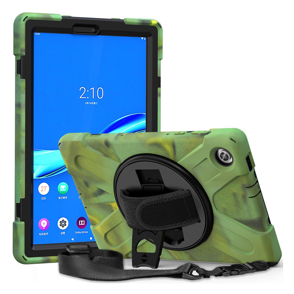 Lenovo Tab M10 FHD Plus Hybrid Silikon Etui - Militærgrønn