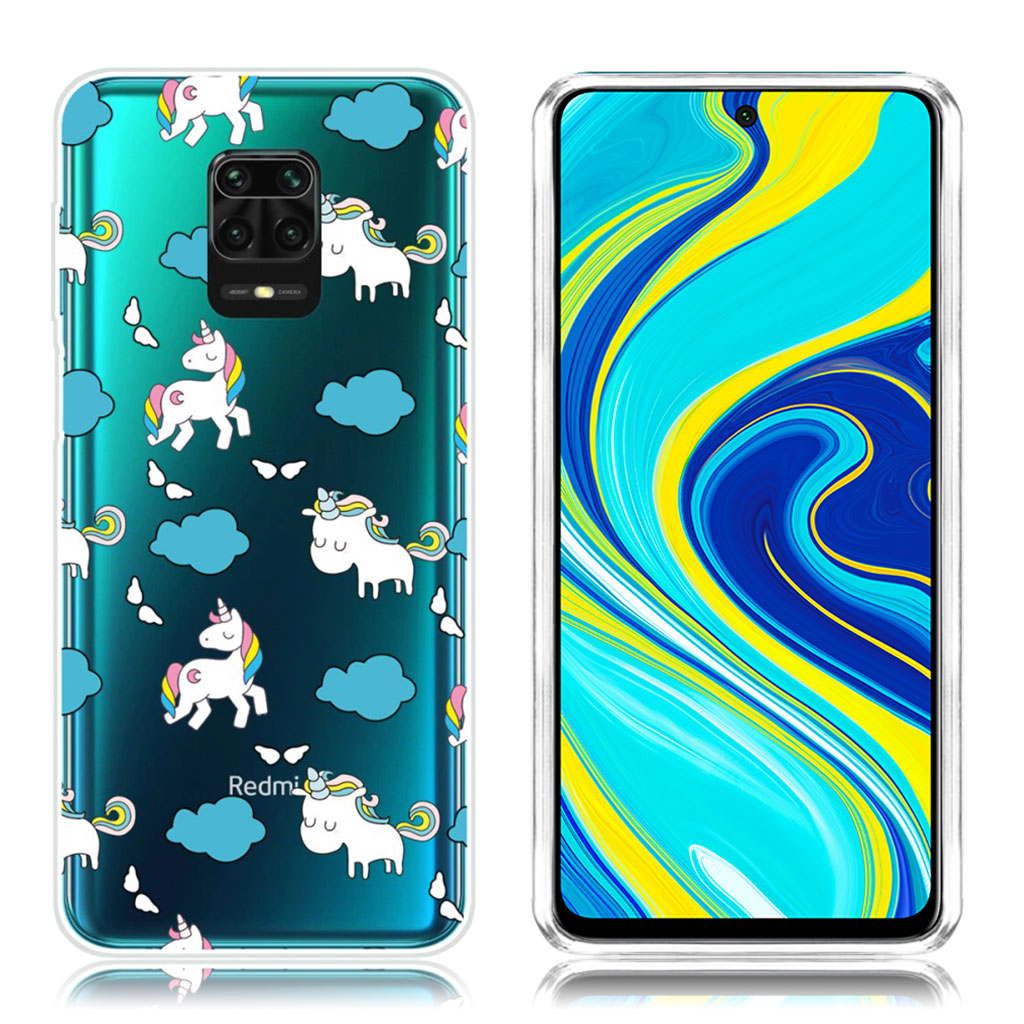 Deco Xiaomi Redmi Note 9 Pro / Note 9S / 9 Pro Max deksel - Enhjørning