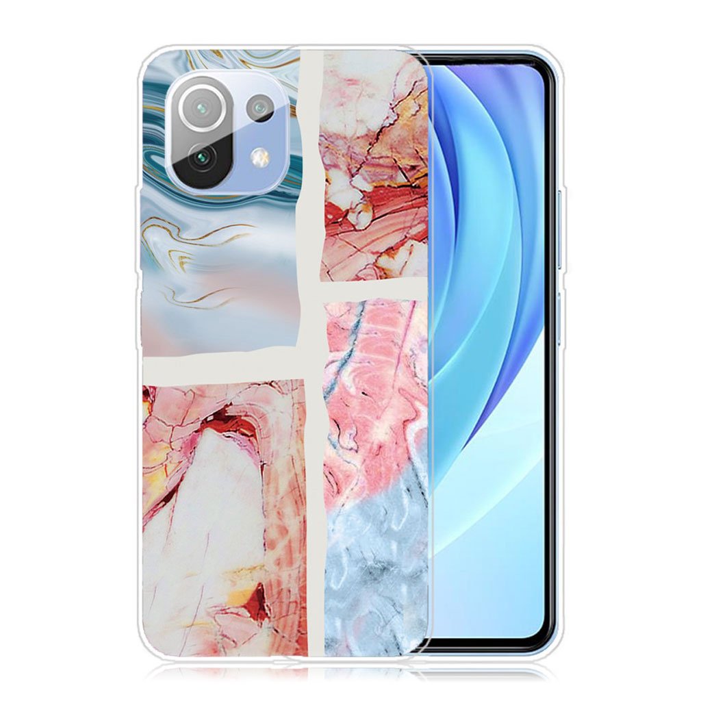 Marble Xiaomi Mi 11 Lite 5G / 11 Lite Etui - Wavy Klinkekule Tile