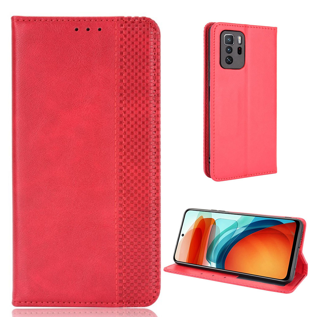 Bilde av Bofink Vintage Xiaomi Poco X3 Gt / Note 10 Pro Leather Case - Red