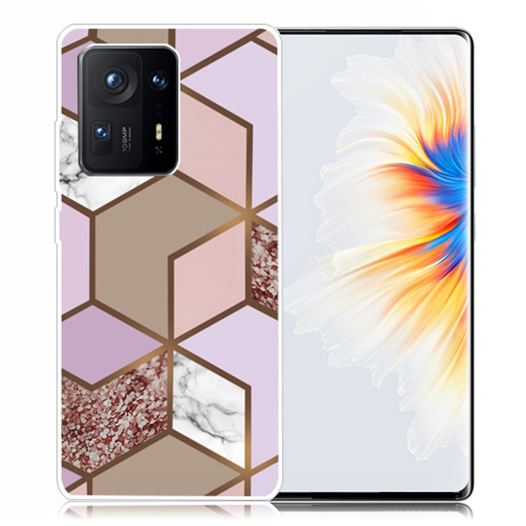 Marble Xiaomi Mix 4 Etui - Golden Lush Tile