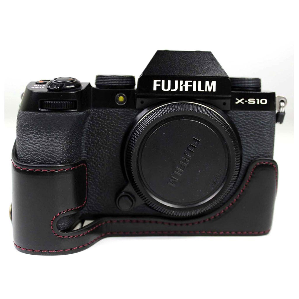 Fujifilm X-S10 skinnveske - Svart