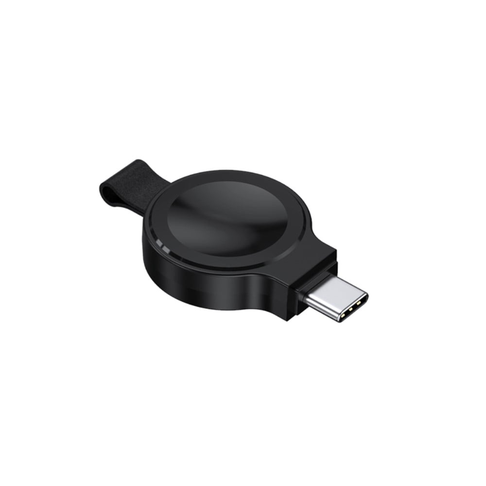 Trådløs lader med USB-C-plugg for Apple Watch - Svart