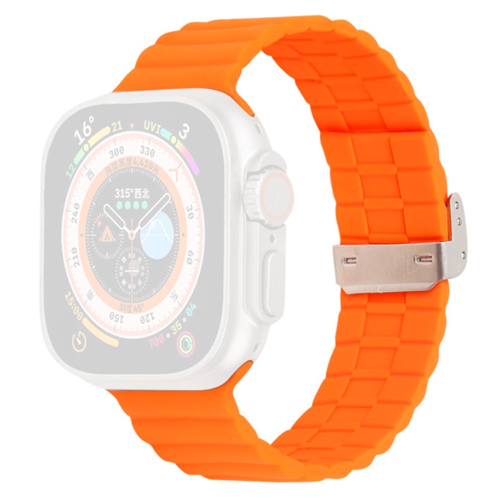 Apple Watch Series 9 45 mm / Ultra 2 silikonrem - Oransje