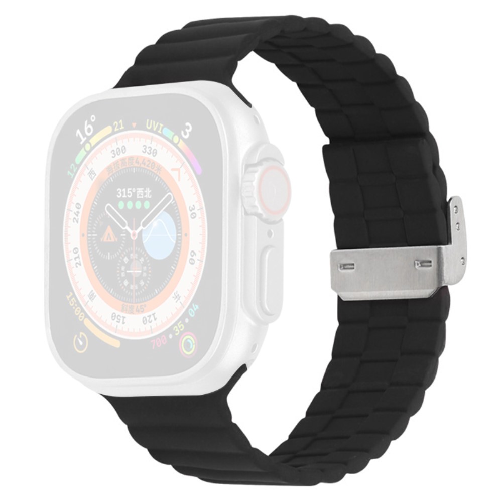 Apple Watch Series 9 45 mm / Ultra 2 silikonrem - Svart