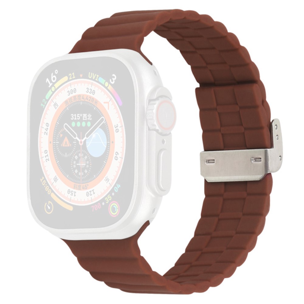 Apple Watch Series 9 45 mm / Ultra 2 silikonrem - Brun