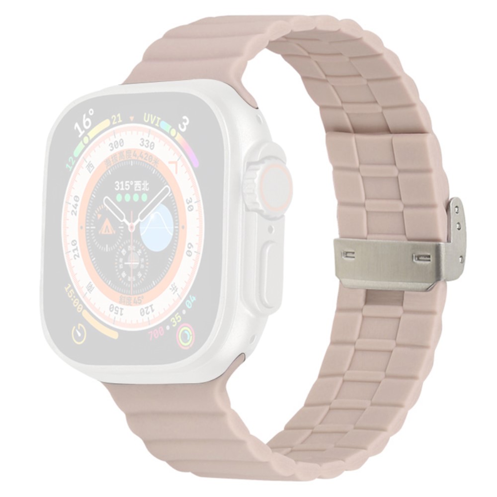 Apple Watch Series 9 45 mm / Ultra 2 silikonrem - Rosa