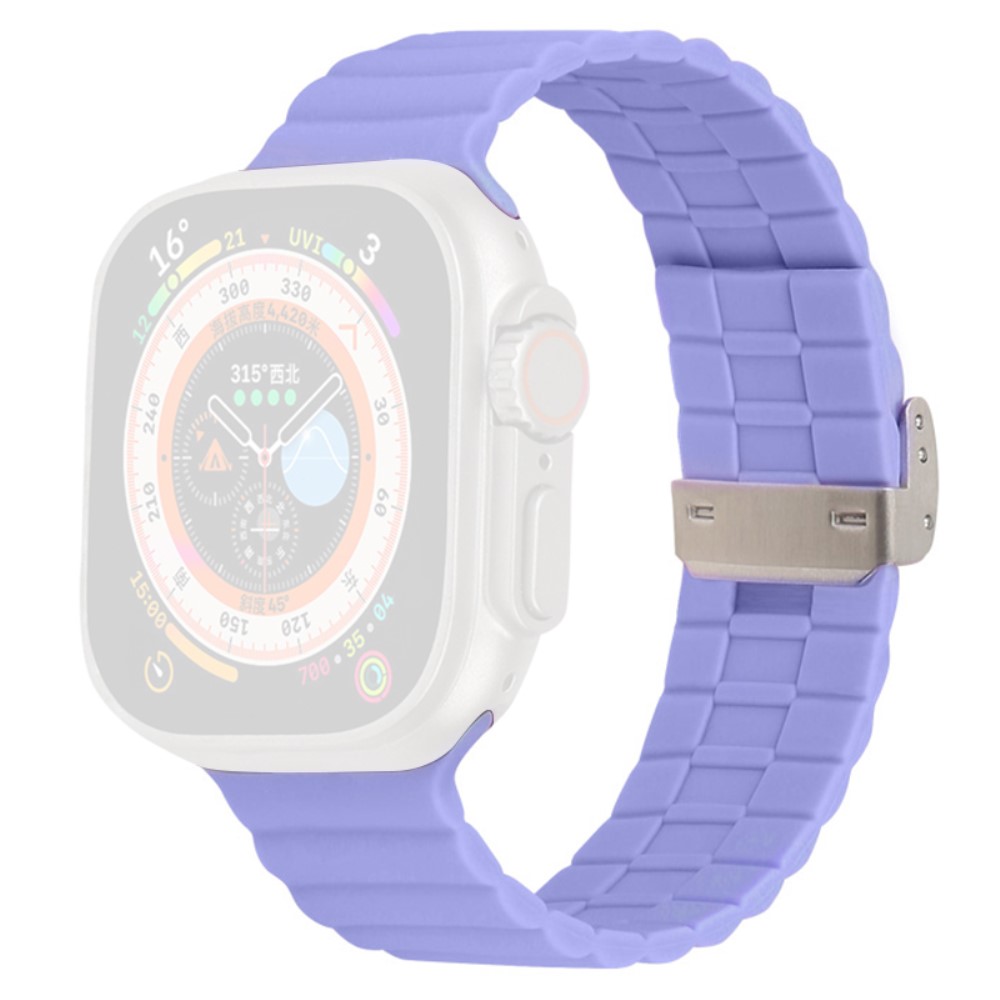 Apple Watch Series 9 45 mm / Ultra 2 silikonrem - Lilla