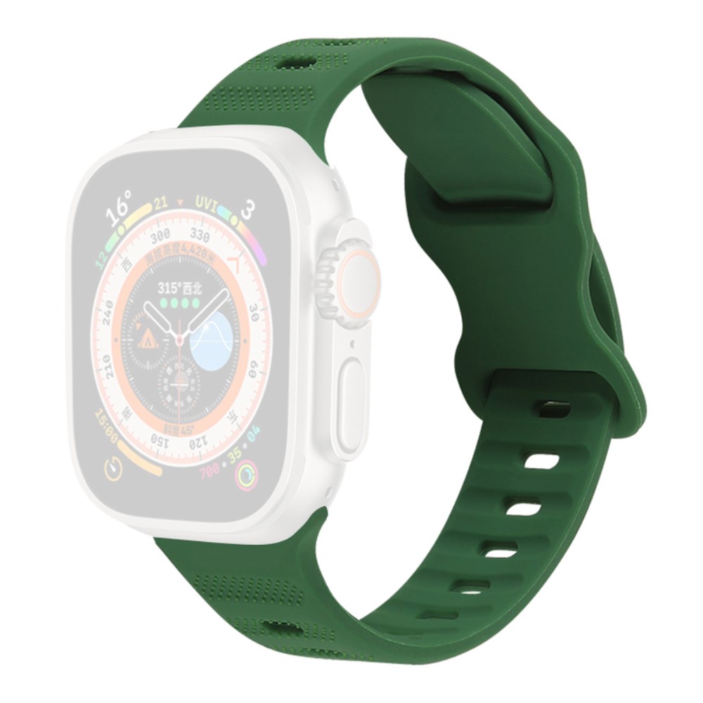 Apple Watch Series 9 45 mm / Ultra 2 silikonrem - Grønn