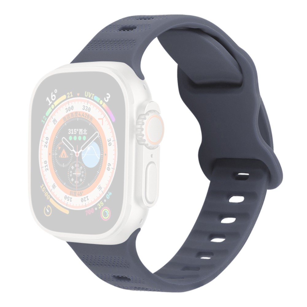 Apple Watch Series 9 45 mm / Ultra 2 silikonrem - Grå