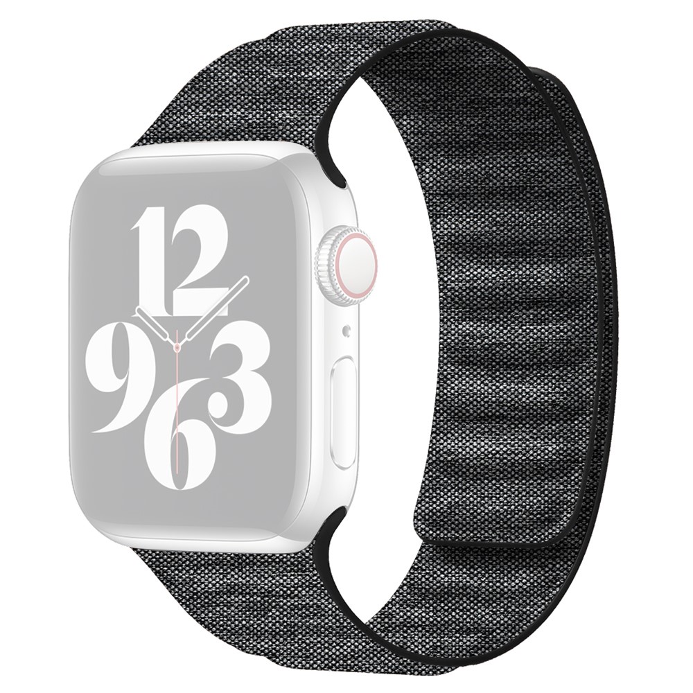 Apple Watch Series 9 41 mm reim i denimstoff - Svart