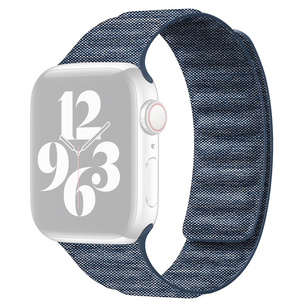 Apple Watch Series 9 41 mm reim i denimstoff - Babyblå