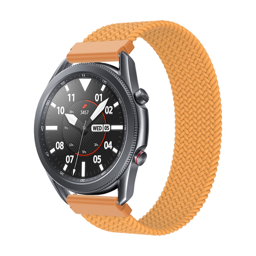 Samsung Galaxy Watch 3 (45 mm) elastisk klokkerem i nylon - Hirse Gul Størrelse: S