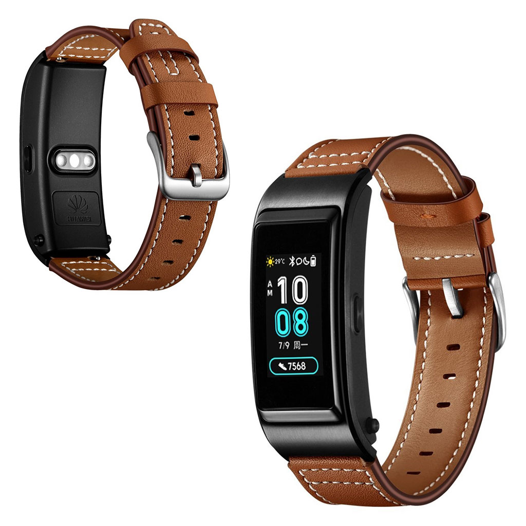 Huawei TalkBand B5 / B3 / B2 Aktiv ekte skinn klokke band - Brun