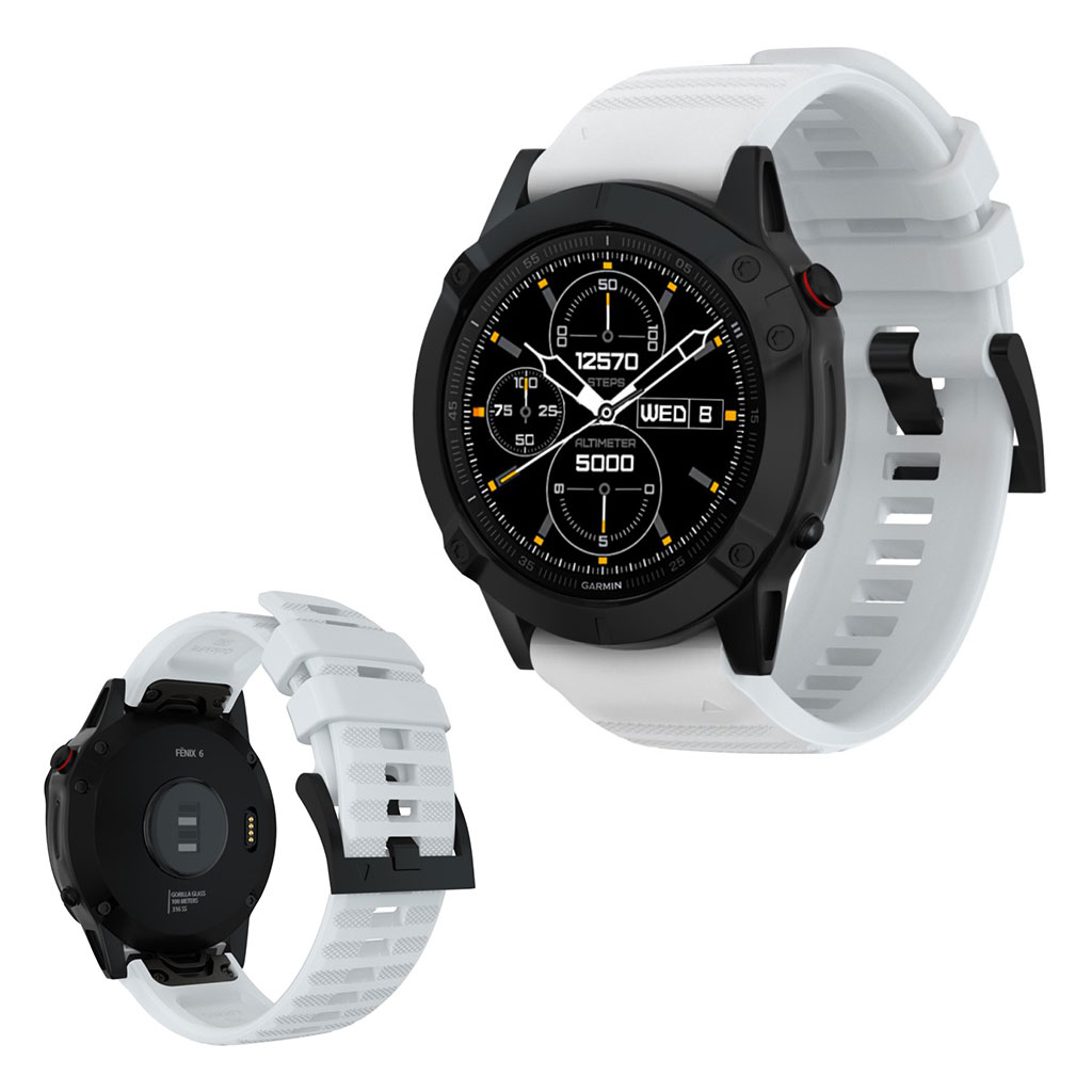 Bilde av Garmin Fenix 6 / Fenix 5 Plus / Fenix 5 / Forerunner 935 / Quatix 5 / Quatix 5 Sapphire / Approach S60 / Garmin Instinct Silikon Klokkereim - Hv