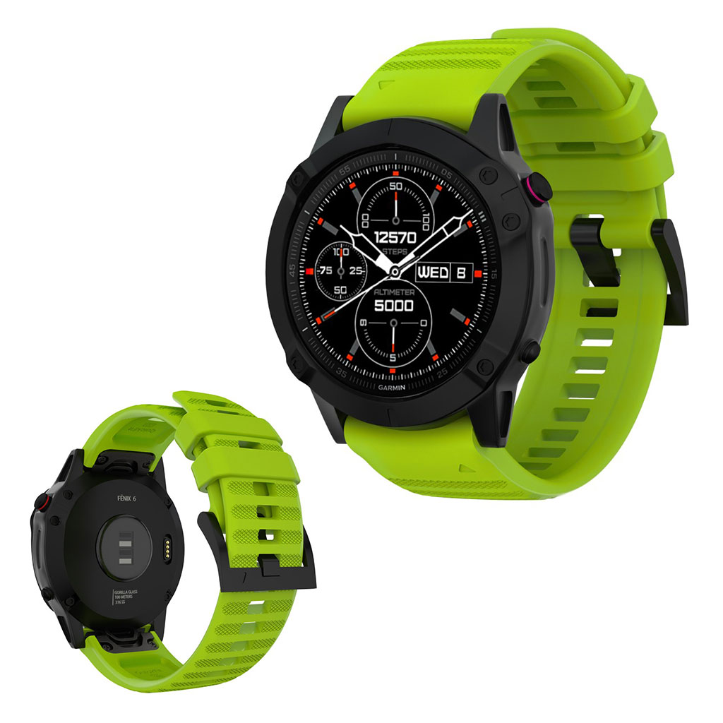 Garmin Fenix ​​6 / Fenix ​​5 Plus / Fenix ​​5 / Forerunner 935 / Quatix 5 / Quatix 5 Sapphire / Approach S60 / Garmin Instinct Silikon Klokkereim - Ly