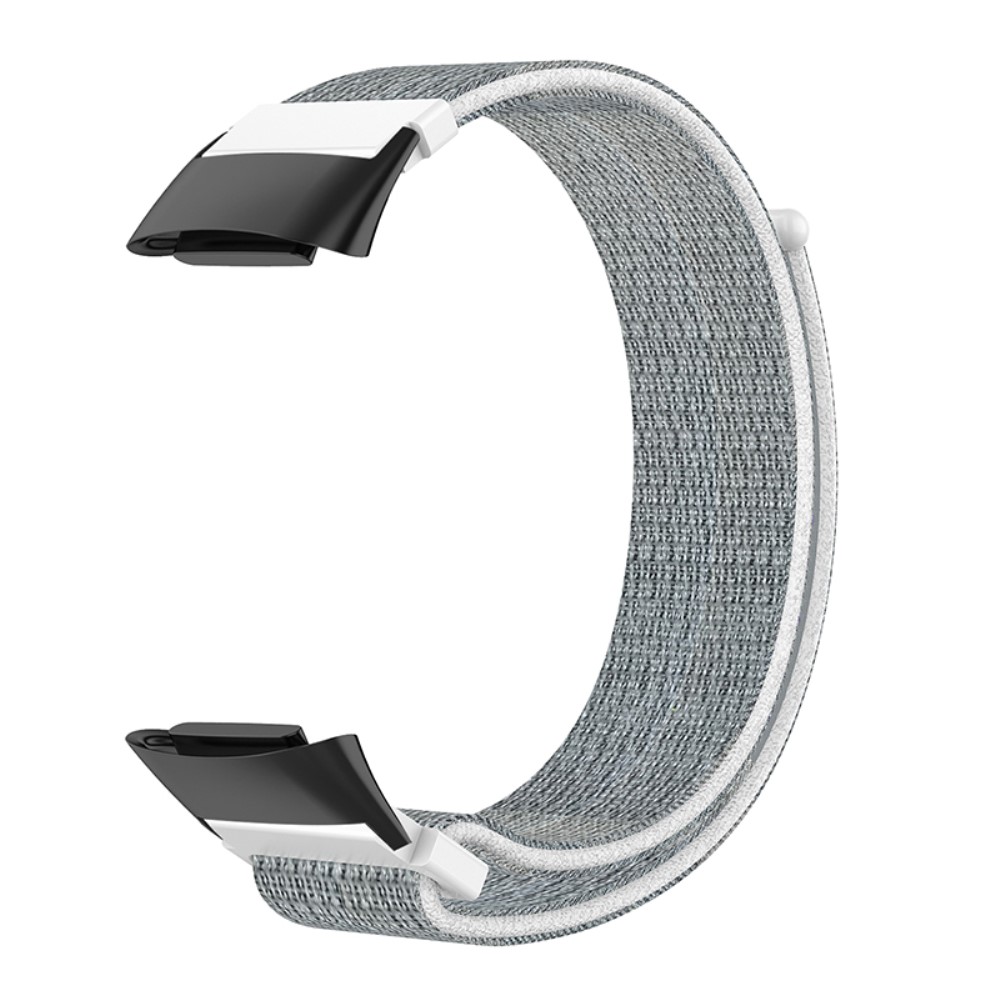 Elastisk klokkerem i nylon Fitbit Charge 5 - Hvit