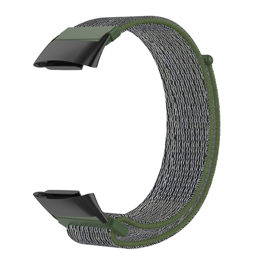 Elastisk klokkerem i nylon Fitbit Charge 5 - Militærgrønn