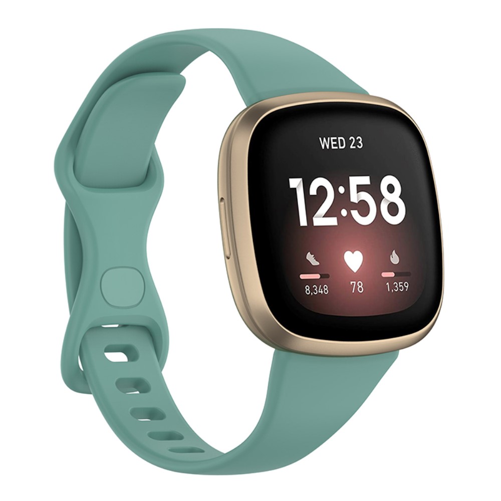 Fitbit Versa 4 / Sense simple klokkerem - Pine Needle Green Størrelse: S