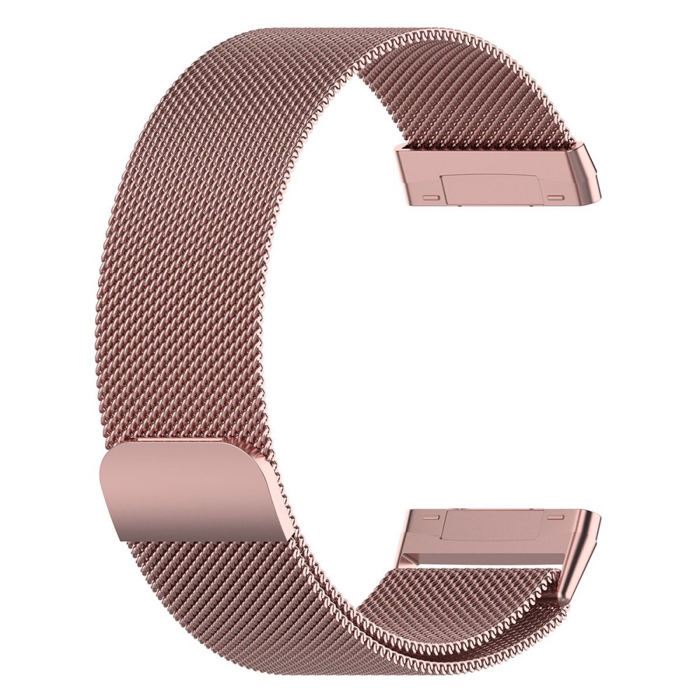 Fitbit Sense 2 / Versa 4 milanesisk klokkerem i rustfritt stål - Rose Rosa Størrelse: S