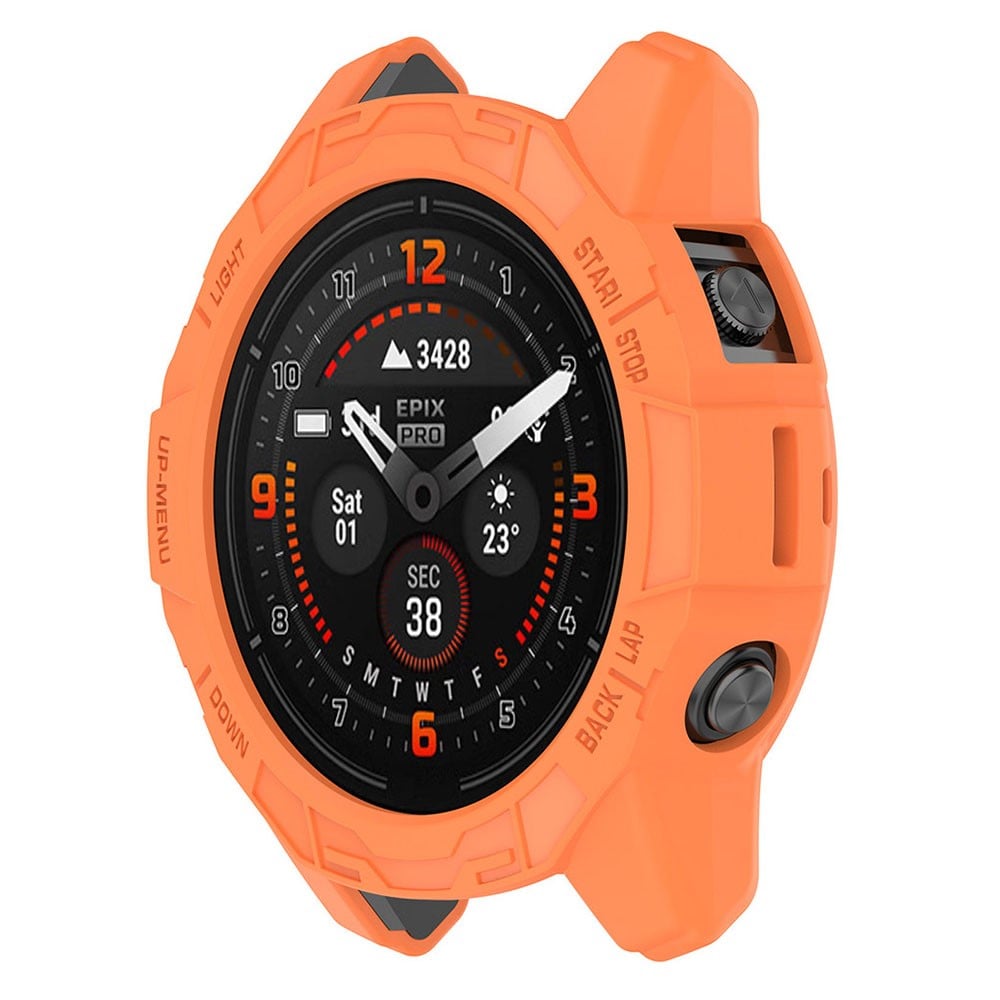 HAT PRINCE Garmin Fenix 7S / 7S Pro / Epix Pro (Gen 2) 42 mm hult deksel - Oransje