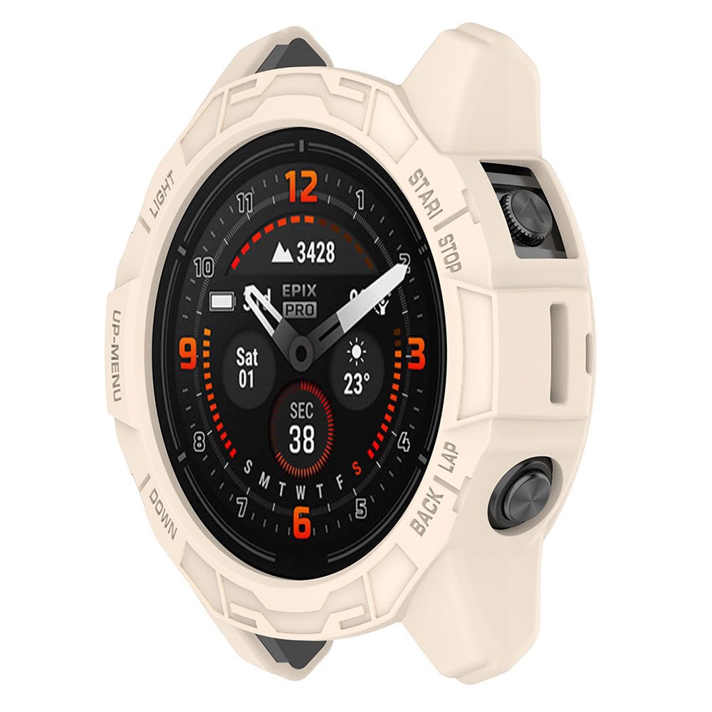 HAT PRINCE Garmin Fenix 7S / 7S Pro / Epix Pro (Gen 2) 42 mm hult deksel - Beige