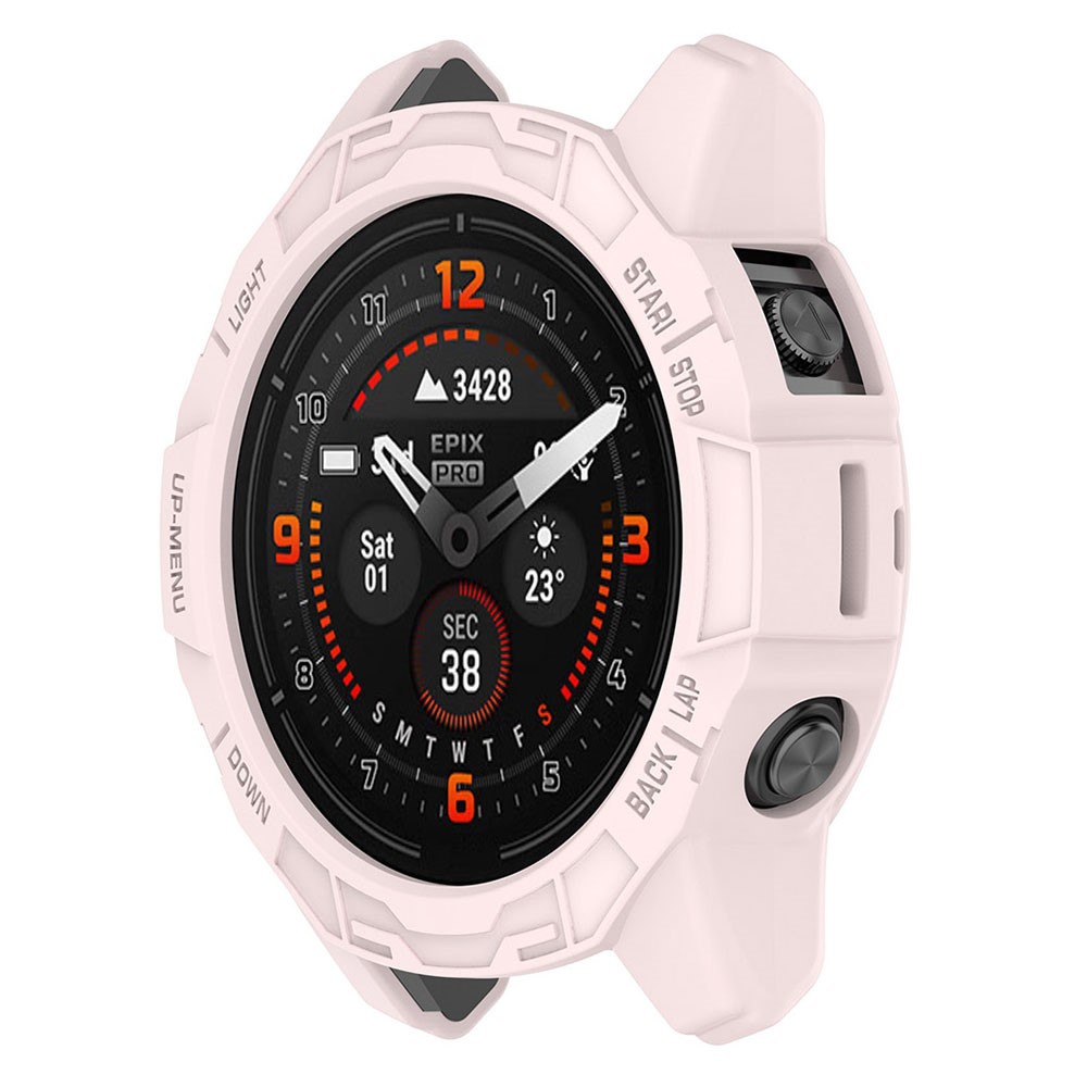 HAT PRINCE Garmin Fenix 7S / 7S Pro / Epix Pro (Gen 2) 42 mm hult deksel - Rosa