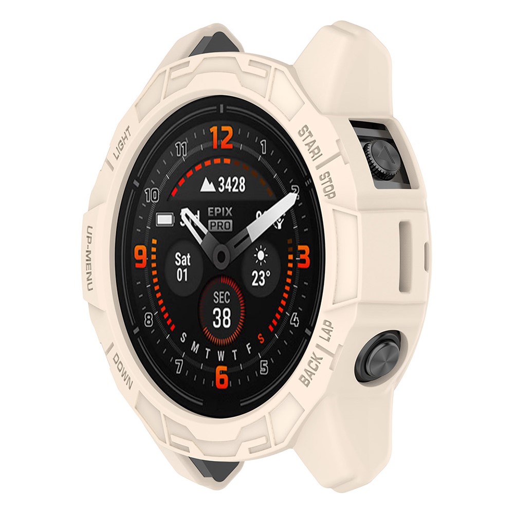 HAT PRINCE Garmin Fenix 7X / 7X Pro / Epix Pro (51mm) hult deksel - Beige