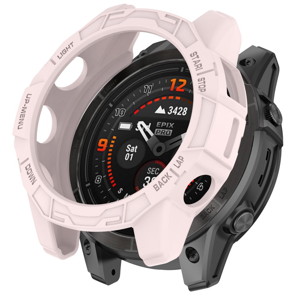 Garmin Epix Pro (51mm) / Fenix 7X Pro / 7X beskyttelsesdeksel - Lyserosa